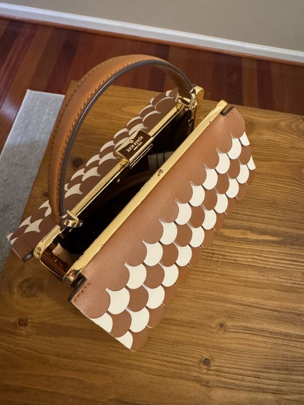 Kate Spade Handbag Gingerbread House Crossbody Brown - Picture 9 of 14